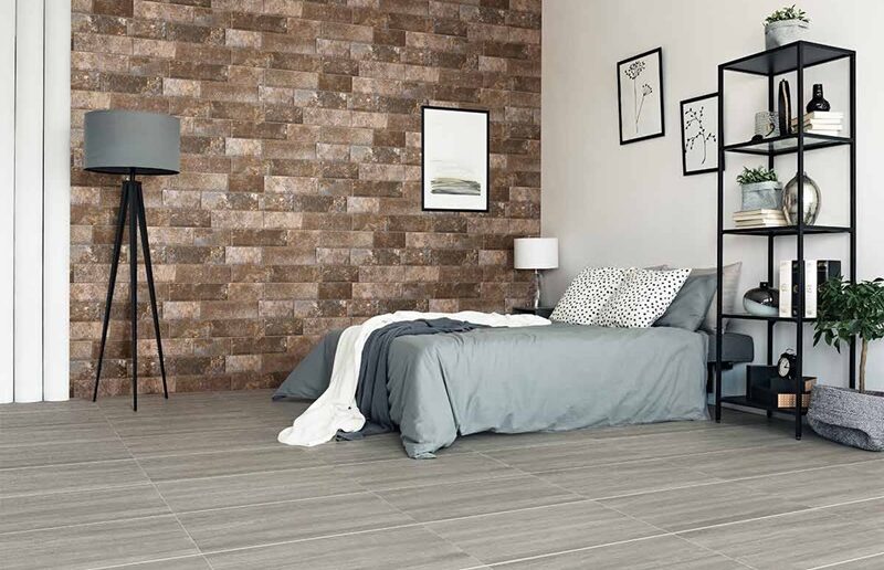 Habitación con fachaletas para interiores