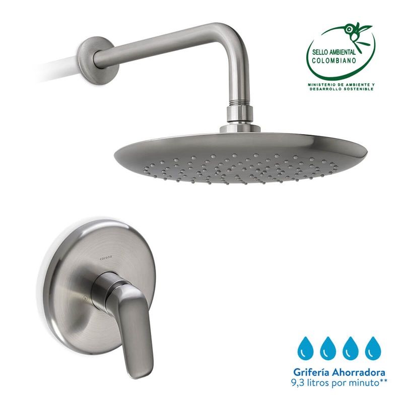 DUCHA MONOCNTROL LIQUID NIQUEL